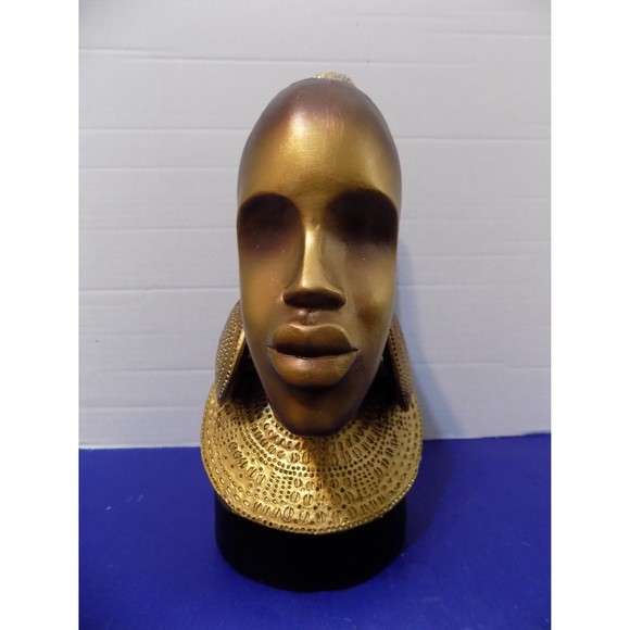 NEW Black African Queen Statue Figurine Bust - Picture 4 of 6